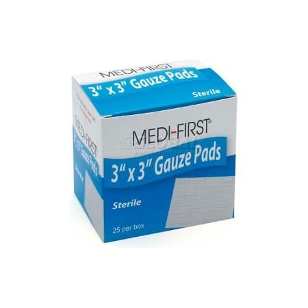 Medique Gauze Pads - Sterile, 3" x 3" Pad, 25/Box 61273